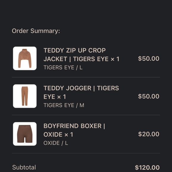 Skims Tigers Eye Jogger Pants - Picture 6 of 6